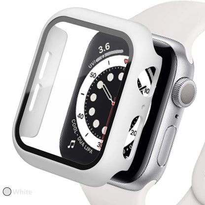Tempered Glass+Cover for Apple Watch Case Ultra Accessories SE 3 4 5 6 7 8 Iwatch Screen Protector Case 49mm 45mm 41mm 44mm 40mm