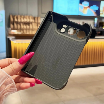Luxury Matte For Magsafe Magnetic Wireless Charge Phone Case For iPhone Duo Solid Color Hinge Protection Shockproof Bumper Cover
