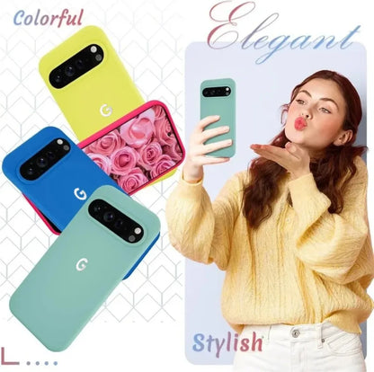 Matte Soft Liquid Silicone Slim Case for Google Pixel 8 9 10 11 Pro XL 6 7 8A 9A 10A 7A 6A Skin Feel Pure Color Ultra Thin Cover