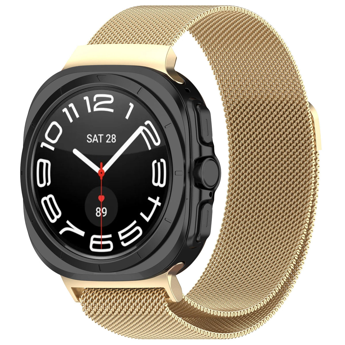 Thick Milanese Loop for Samsung Galaxy Watch Ultra strap 47mm Stainless Steel Magnetic Bracelet Galaxy Watch 7 ultra band 47 mm
