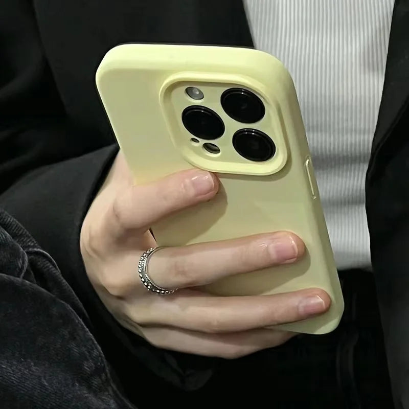 Camera lens Liquid Silicone Phone Case For iPhone 16  15 11 14 13 Pro Max Cases For iPhone 12 11 Pro 15 14 Plus Protection Cover